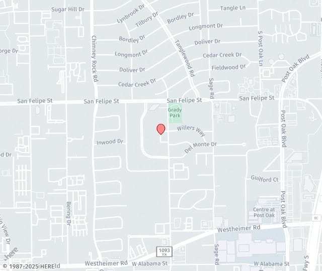 Location Map: 1776 Yorktown, St #110 Houston, Texas 77056