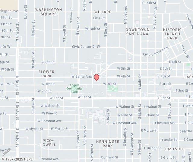 Location Map: 600 W Santa Ana Blvd, Suite 520 Santa Ana, California 92701