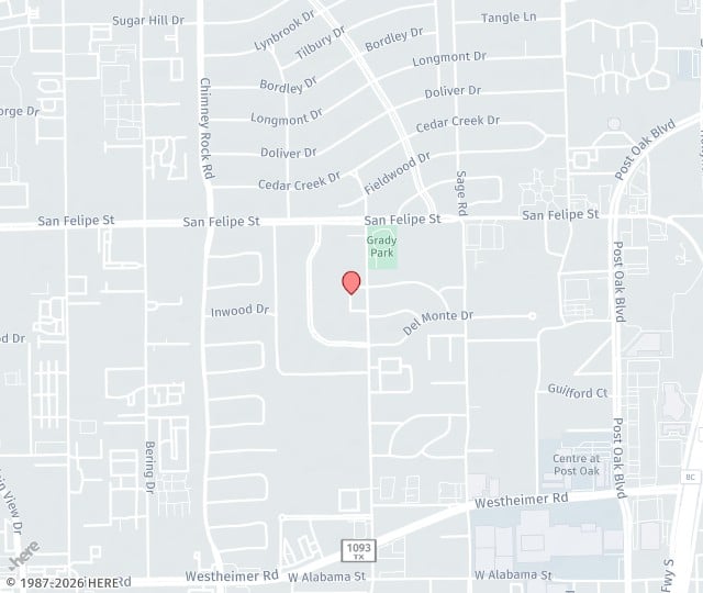 Location Map: 1776 Yorktown, St #110 Houston, Texas 77056